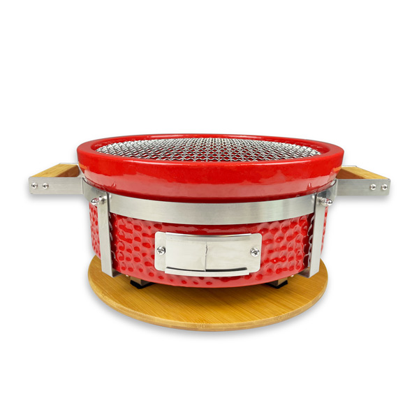 Churrasqueira a carvão churrasqueira redonda Hibachi com ergulhadeira de grade fabricante e fornecedor japonês de cozinhas cerâmicas para churrasqueiras