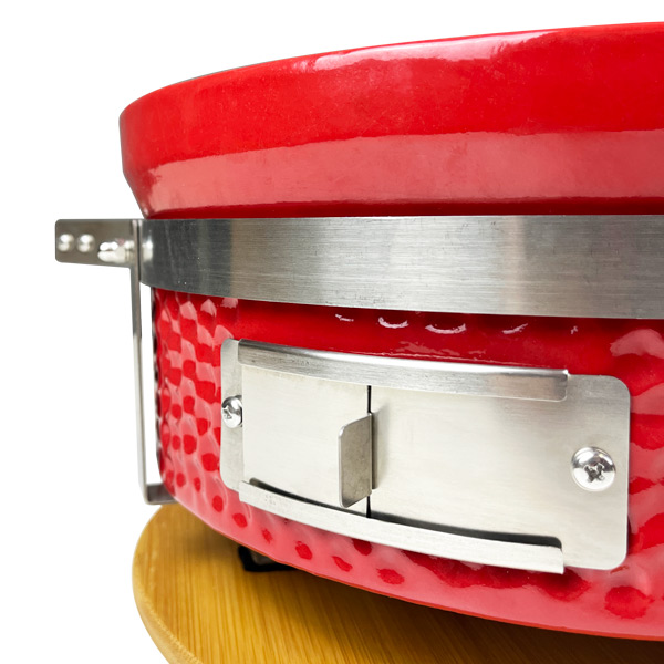 Grille à barbecue au charbon grille ronde Hibachi avec soulève-grille, fabricant et fournisseur japonais de cuisson céramique pour grilles