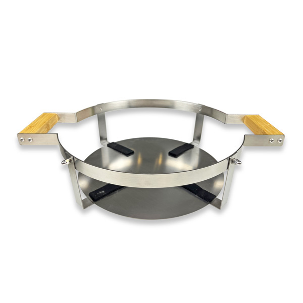 Charcoal-BBQ-Grill-round Hibachi-Grill-with-Grid-Lifter Japanese grill stand